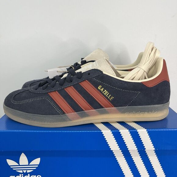 Adidas Gazelle Indoor Legend Ink Preloved Ruby JH5404 NEW Men's Size 11.5 - Picture 2 of 8